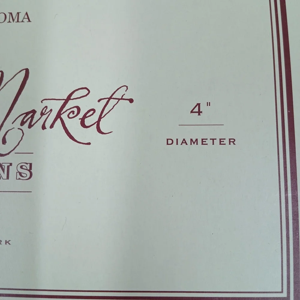 Williams-Sonoma Harvest Market Ramekins Set Of 6 White‎ Fruit 4 In Italy Ceramic